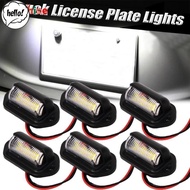 HL Universal Automobile ABS Waterproof Number Plate Lamps - Car Screws Installation Anti-drop 6LED H