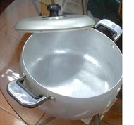 約23cm 二手 雙耳 傳統 大鐵鍋 鐵鍋 保存良好 功能正常 湯鍋 大鍋子