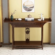 QM🥪Altar Buddha Shrine Household Incense Burner Table Solid Wood Altar Modern Minimalist Entrance Cabinet God of Wealth