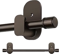 Curtain Rods No Drilling 32 to 58 Inch, HOTOZON 5/8 Inches No Drill Curtain Rods for Windows 40 to 5