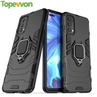 Topewon For OPPO Reno 3 Reno 4 Pro 4G 5G  Case, Hard Armor Stand Ring Cover Silicone Phone Casing