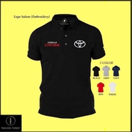 ไมโครไฟเบอร์แห้ง Fit แห้งเร็ว Jersi Jersey Polo T เสื้อโลโก้ Sulam เย็บปักถักร้อย Toyota Corolla Cro