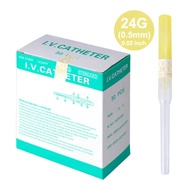 -A50pcs IV Cannula Pen Type สายสวนฉีดเข้าเส้นเลือดดำ20G 22G 24G 26G ซัพพลายเออร์สัตวแพทย์