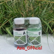 Paket pupuk nutrisi cair hidroponik AB MIX sayuran dan daun 100 ml