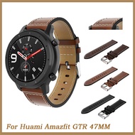 Leather Wristband Straps For Huami Amazfit GTR Samsung S3 series 22mm For Xiaomi Mi Watch Color Gear