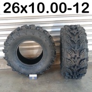 ATV tayar 26x10.00-12 4 Wheels Motor Tubeless Tyre 26x10-12 12 inch Four wheel motor 4 Roda beach Du