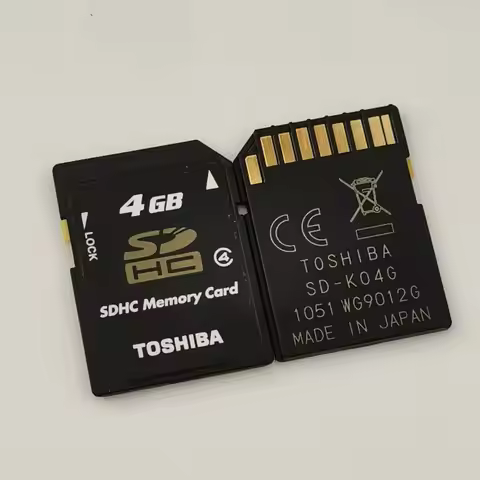 Original Toshiba 4GB SD Card SDHC Class 4 Flash Memory Card C4 P-SDHC4G4 Genuine High Speed Memory S