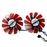 Graphic card cooling fan for  XFX RX 560D 470 570 FDC10U12S9-C DC12V 0.45A Diameter 85MM Pitch 39x39