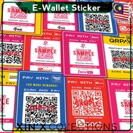 Mysejahtera STICKERE WALLET QR CODE DUITNOW TOUCH N GO BOOST MAE FAVE GRAB PAY STICKER LABEL PAYMENT