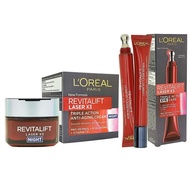 【L'Oreal Paris 巴黎萊雅】 (2入組)LASER X3激光煥白 晚霜50ml/眼霜15ml