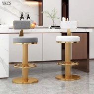 Influencer Bar Chair Rotating Liftable Household Backrest Light Luxury Modern Simple Bar Front Desk 