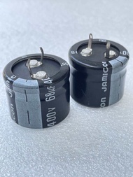 (แพ็ค1ตัว) 68UF 400V คาปาซิเตอร์ แบบขาเขี้ยว ตัวสีดำ ขนาด 25x20mm Capacitor 68uf 400v C68UF C400V C6