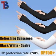 3Pairs UPF50+ Cooling Anti-UV Arm Sleeves | Unisexuv protection sunblock sleeve