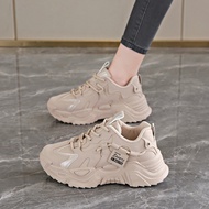 [CK-9] Daddy Shoes - Leather Surface Sporty Casual Women's Shoe