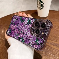 3 In1 Purple Flower Case For Vivo Iq00 Z6x Neo5se Z8x Z9-5g Z9 Turbo Iq00 Z9x Iq00 Z10 13 Phone Case