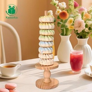 Kesoto Donut Stand, Practical Wooden Donut Holder for Engagements, Birthdays,