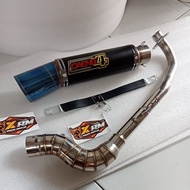 1 set daeng sai4 open pipe 51mm wave 110/125/ex 5/s smash 115/bonus sym