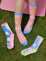 Happy Pilates Grip Socks - Sea Salt & Vinegar ถุงเท้าพิลาทิส โยคะ กริปแน่นหนึบมาก