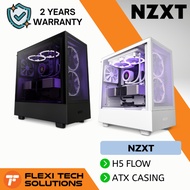 Flexi Tech NZXT H5 Flow Mid-Tower Case Compact ATX Airflow PC Desktop Casing