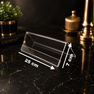 Acrylic table nameplate 7 x 25 cm