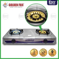 GOLDEN FUJI GF-1212 GF1212 DAPUR GAS COOKER DOUBLE BURNER STOVE 2 TUNGKU 煤气炉 Ediyonline Ediy