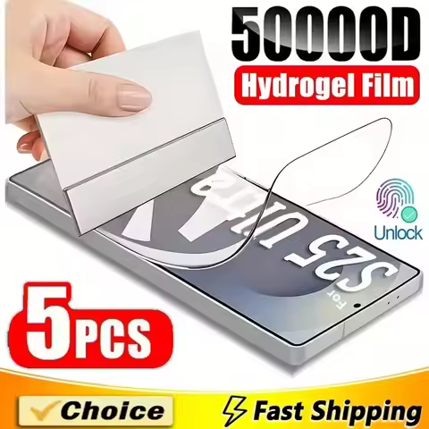 5Pcs Hydrogel Film For Samsung Galaxy A06 A16 A56 A36 XCover7 Pro Screen Protector For Galaxy Quantu