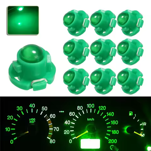 10pcs Instrument Light T5 T3 T4.2 T4.7 B8.5 1 LED Ceramic Car Auto Side Wedge Gauge Dashboard Lamp B