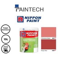 Nippon Easy Wash Paint Red Color (Interior) Cat Dinding - 15L
