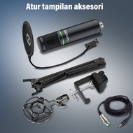 Koorfly ZX320 Mic Condenser Original 48V Hi-Fi Vocal Mic Karaoke Condenser Microphone Konten Kreator