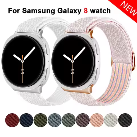 Straps For Samsung Galaxy watch 8 40mm 44mm smartwatch Scrunchie Nylon bracelet correa Samsung Galax