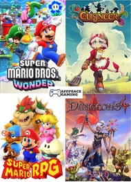 (PC GAME) 4 IN 1 Super Mario Bros. WonderSuper Mario RPGDungeons 4Cuisineer - PENDRIVE