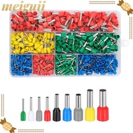 MEIGUII Cable End Crimps Ferrule, Insulated Box Set Wire Ferrules Terminals, Wire Connector Assorted