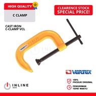 C-CLAMP CAST STEEL VCL-8C Max Open 7-3/ 8 Inch VERTEX