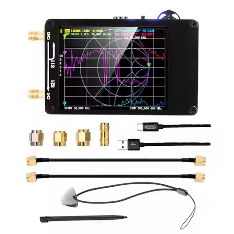 2.8 Inch TFT Monitor Vector Network Analyzer MF HF VHF UHF Digital Antenna Analyzer with SD Card Slo