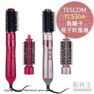 日本代購 空運 2022新款 TESCOM TC530A 負離子 梳子吹風機 整髮梳 整髮器 捲髮 造型梳 椿油保濕