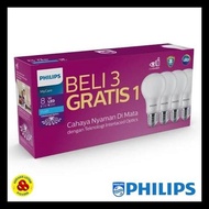 Philips Led Mycare 8w Package Led Bulb 8 Watt Contents 4 White