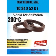 FKM VITON OIL SEAL TC 34X52X7 TC 34*52*7