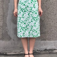 白花綠葉短裙