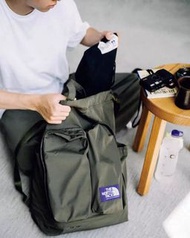 THE NORTH FACE Mountain Wind Backpack 25SS紫標戶外輕量防潑水雙肩包