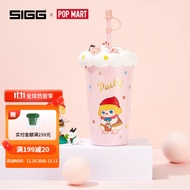 希格（SIGG） 瑞士SIGG  POPMART泡泡玛特联名保温杯PUCKY奇遇系列吸管咖啡杯 粉色500ml（不含玩偶）