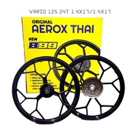 SPORT RIM AEROX THAI NVX155 V1 V2 VARIO125 VARIO 150 24T KILAT BLACK