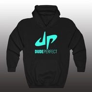 2025 And Dude Perfect Logo Famous Vlogger Mens Black Hoodie Sweatshirt Size S3Xl