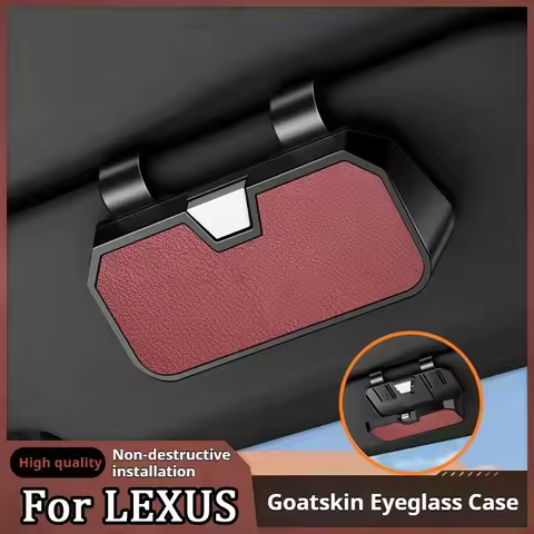 New Car Sunglasses Case Multifunctional Storage Box Goatskin alasses case For Lexus ES RX NX MS600 L