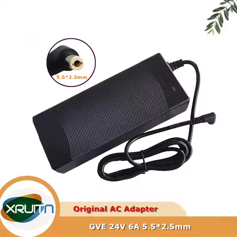 GM152-2400600 Original GVE 24V 6A 144W AC Adapter Charger Power Supply Compatible with GM152-2400600