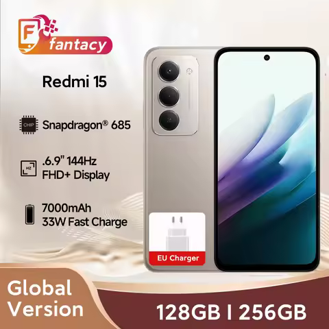 Global Version Redmi 15 Smartphone Snapdragon® 685 50MP 6.9" Up to 144Hz Mobile Platform 33W Fast Ch