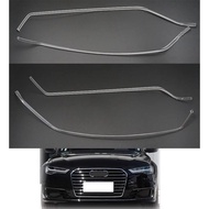 Pair For Audi A6L C7 PA C7.5 2016-2018 LED DRL Car Headlight Light Guide Plate Daytime Running Light