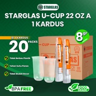 STARGLAS U-CUP PP 22 OZ 8ga | CARDBOARD