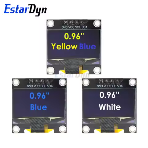Estardyn Original 0.96" OLED SPI/IIC I2C white/blue/yellow blue 0.96 inch OLED 128X64 OLED LCD LED D