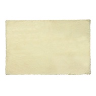 Square Cream Fur Rug - Fur Carpet