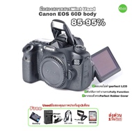 Canon EOS 60D body กล้อง DSLR 18MP FULL HD movie มืออาชีพ ไฟล์สวย RAW JPEG สมัครเล่น ยอดนิยม จอมอึด ในตำนาน จอหมุนพับ selfie มือสองคุณภาพ USED ประกัน3เดือน